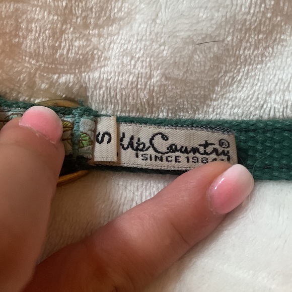 Up Country leaf design dog collar in small - Picture 2 of 3